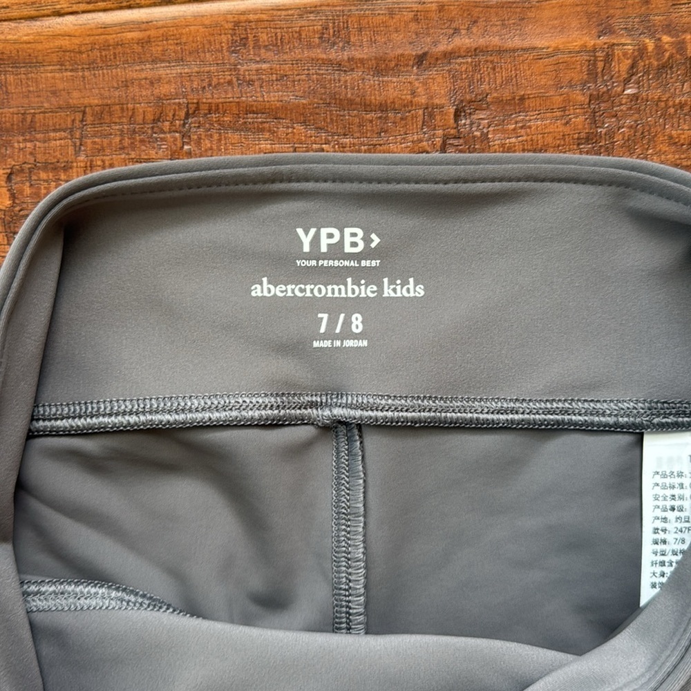 Abercrombie ypb flare leggings, size 7-8, grey - Picture 3 of 5